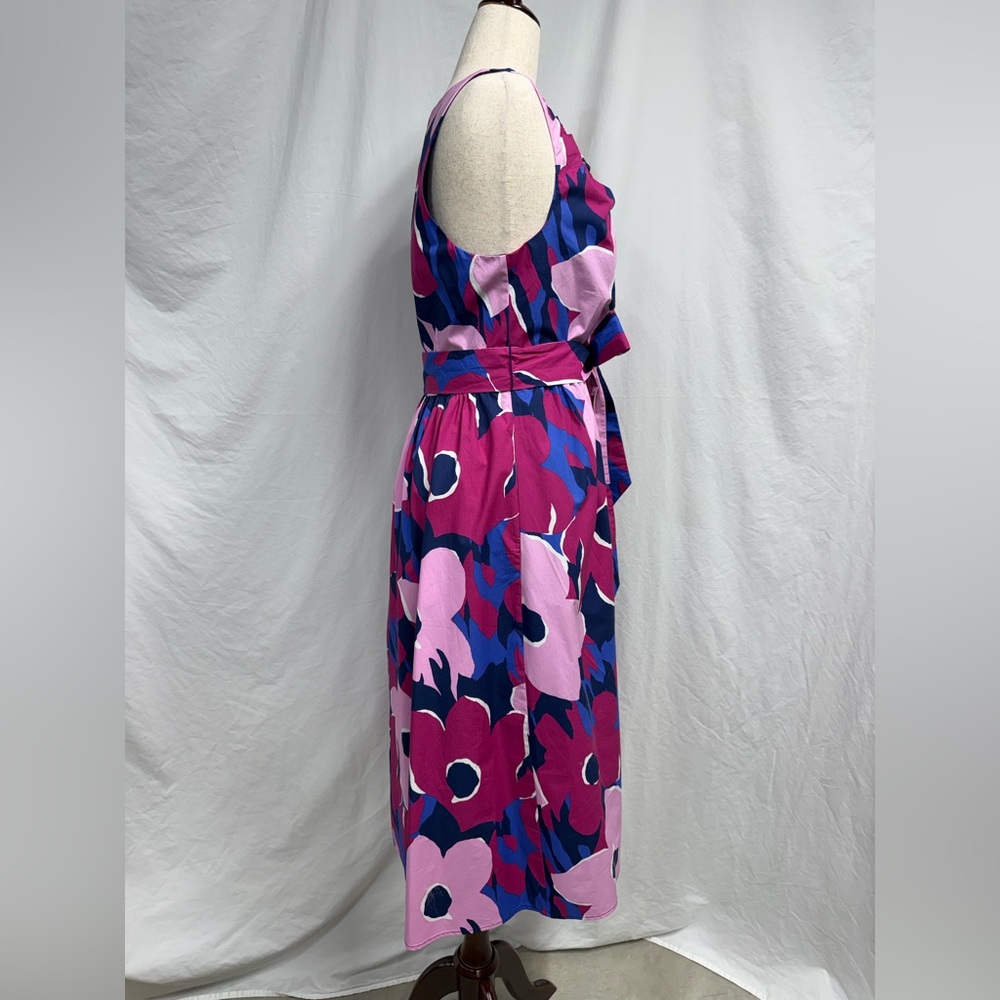 Banana Republic Factory Sleeveless Self-Belted V Neck Midi Dress - Picture 2 of 13